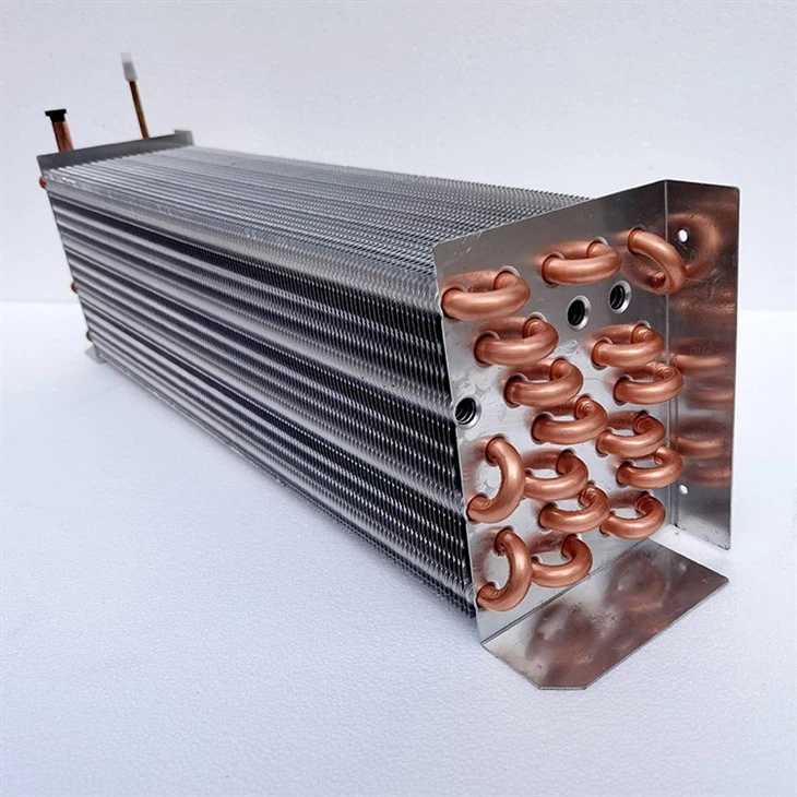 Air Cooled Low Temperature Display Cabinet Evaporator Condenser