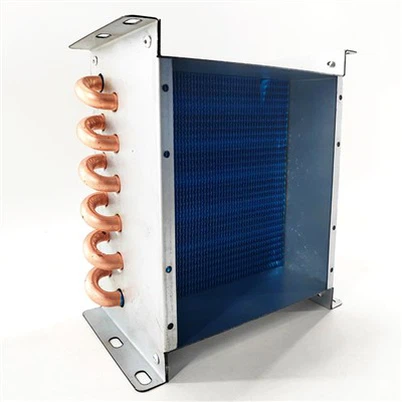 Bobine de condenseur à ailettes et tubes en cuivre