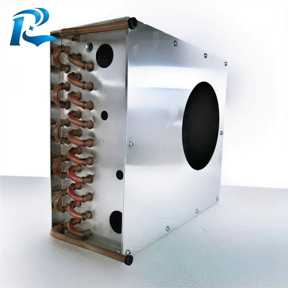Bobine industrielle de condensateur de tube de cuivre avec des ailettes en aluminium pour des applications de la CAHT et de chambre froide