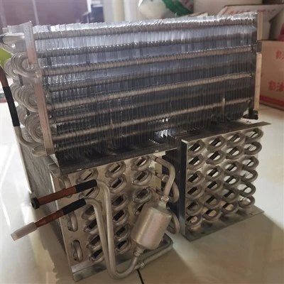 Évaporateur à tube et ailettes en aluminium