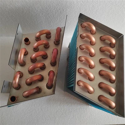 Évaporateur refroidi par air à ailettes en aluminium et tube en cuivre