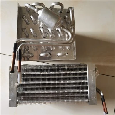 Évaporateur de tube en aluminium de vitrine
